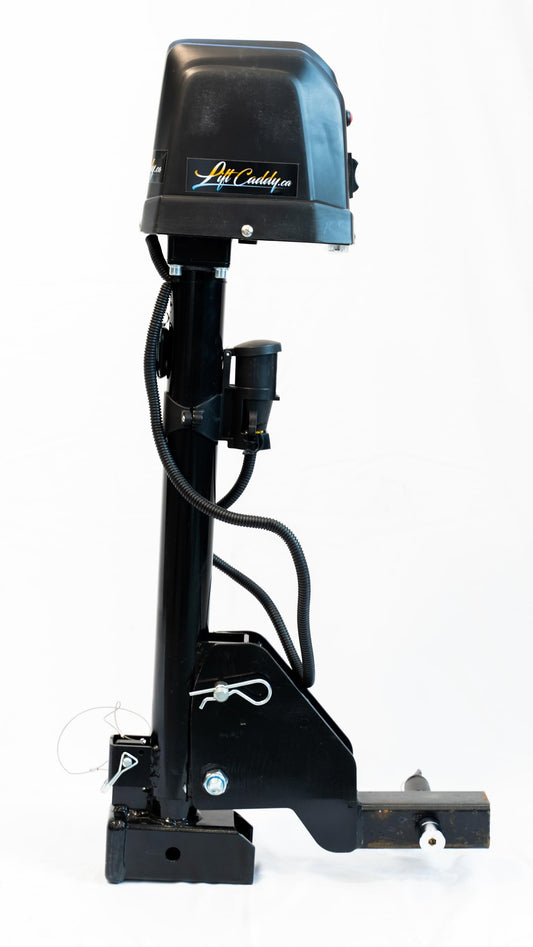 Lift Caddy Electric Bike Lift, Motorized Hitch Lift - Easily Load Heavy Ebikes and Scooters onto Your Tow Hitch Rack