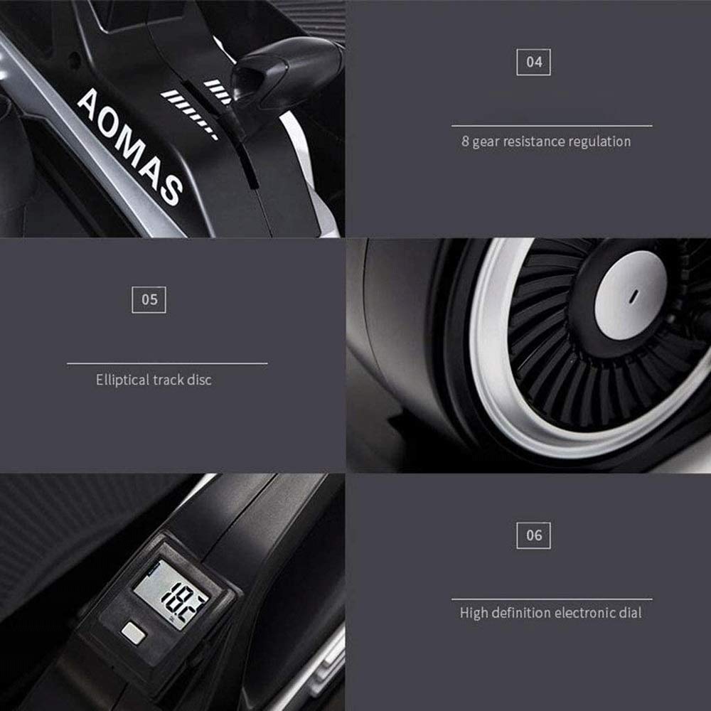 Exercise Step Machine Portable Mute Stepper Pedal, Fitness Stair Stepper with Monitor, Exercise Machine with Resistance