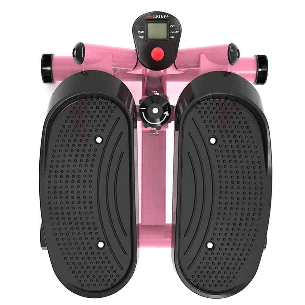 ZHCWEP Stepper,Stepper - Pink, Purple Fitness Stair Stepper, Mini Stepper Fitness Cardio Exercise Trainer, Adjustable Height Stepper Machine with Twisting Action Efficency