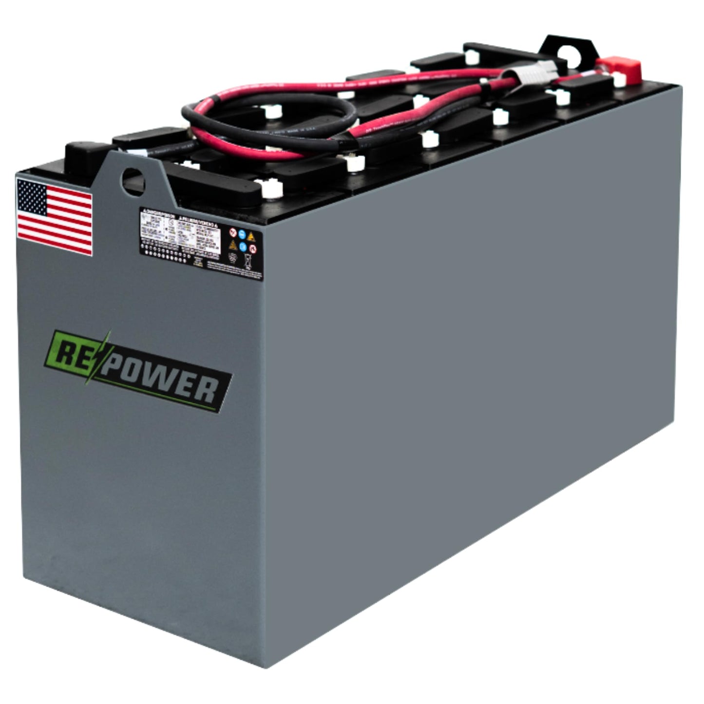 Repower - 36V Forklift Battery - Reconditioned Lead Acid for Electric Forklifts - Heavy Duty Industrial Power - 18-85-13 Series 38x15 - Warehouse Equipment - Compatible with Systems