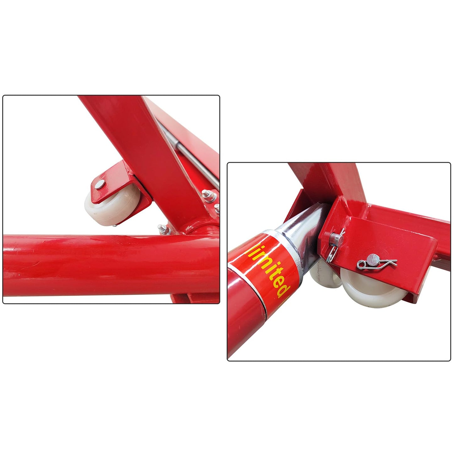HQHAOTWU Portable Turbine Car Lifter 3306 LBS Capacity, 5.9-22.8 in Adjustable Height Scissor Lift for Auto Maintenance Heavy Lifting, Three Working Width with Casters