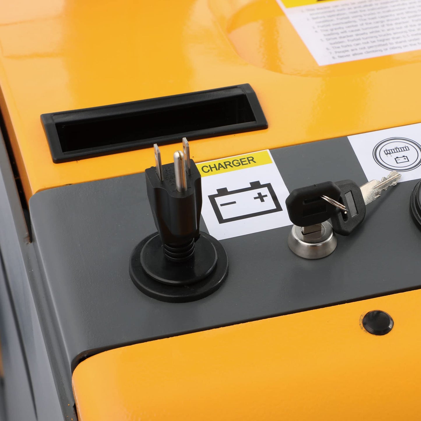 APOLLOLIFT Counterbalanced Electric Stacker 118" Lifting Height 2200lbs Capacity Material Lift