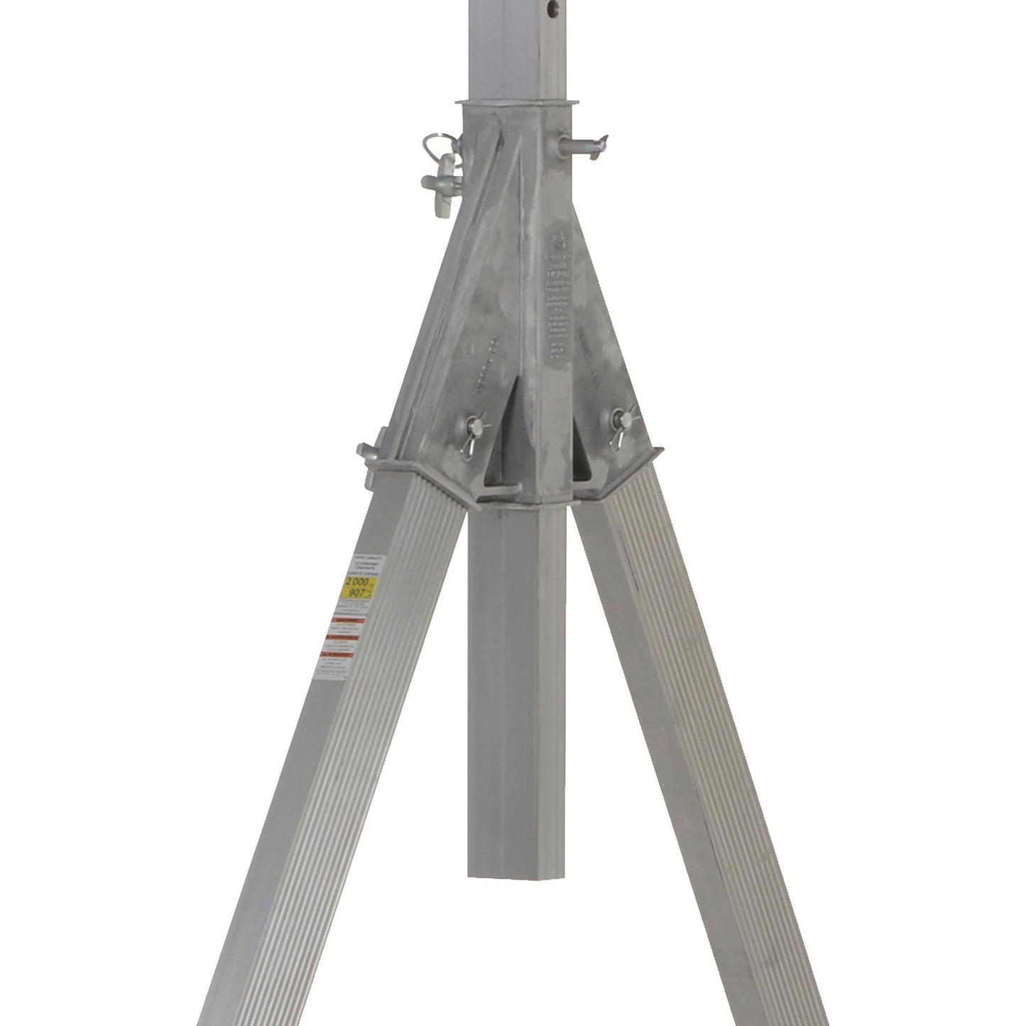 Vestil AHA-2-10-12 Aluminum Adjustable Height Gantry Crane with Glass Filled Nylon Casters 10 Ft. x 8 Ft. 2000 Lb. Capacity Silver