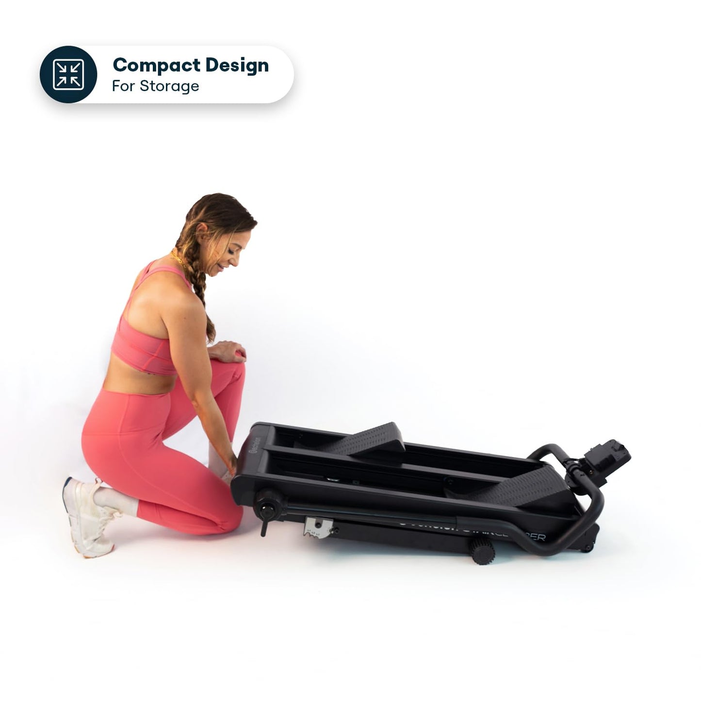 Echelon Stair Climber Max for Home | 32 Magnetic Resistance Levels, LCD Display, Bluetooth, Adjustable Foam Handlebars, Foldable Home Cardio Machine, Supports Up to 300 LB