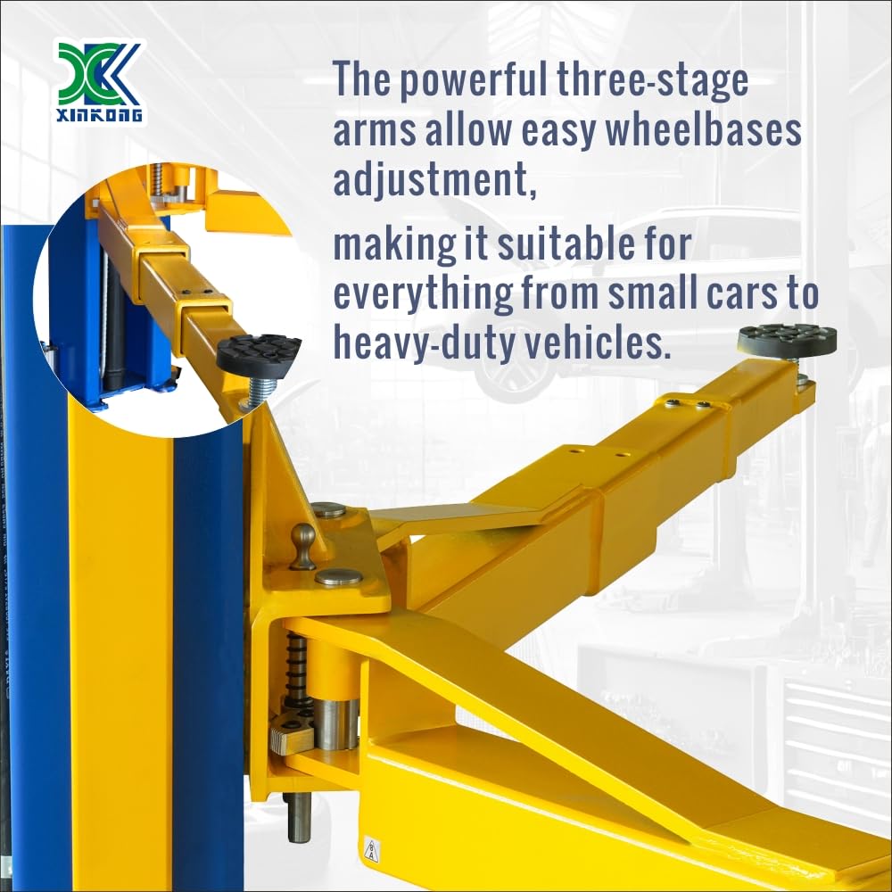 XK-1500L Auto Lift Car Lift 3+3 Enhanced Lifting Arm Capacity 15000 Lbs Overhead Truck Hoist with 36 Months Parts Replacement