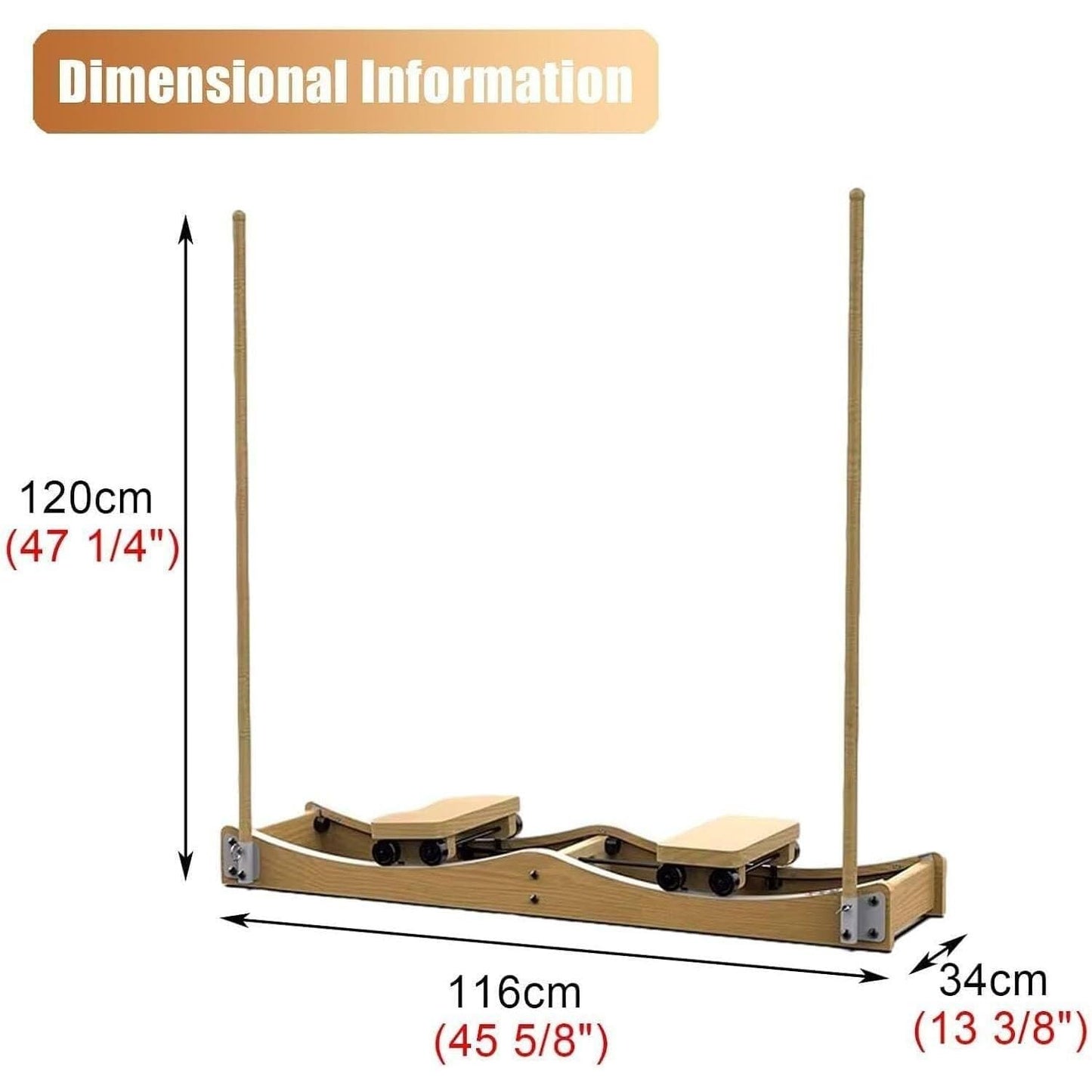 Ski Training Machine, Machines Exercise Device, Leg Equipment with Handrails and Stainless Steel Slide Rails are Made of Thick and Stable Materials Suitable