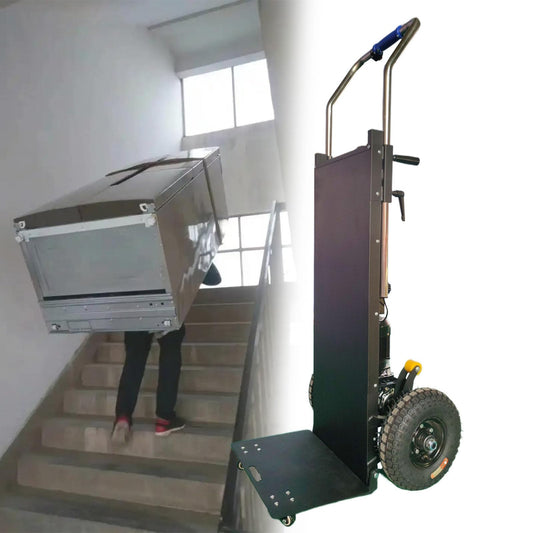 uhyOHF Electric Stair Climbing Hand Trucks Dolly Cart for Moving 400kg Capacity Heavy Duty Stair Climber Cart Hand Trolley,