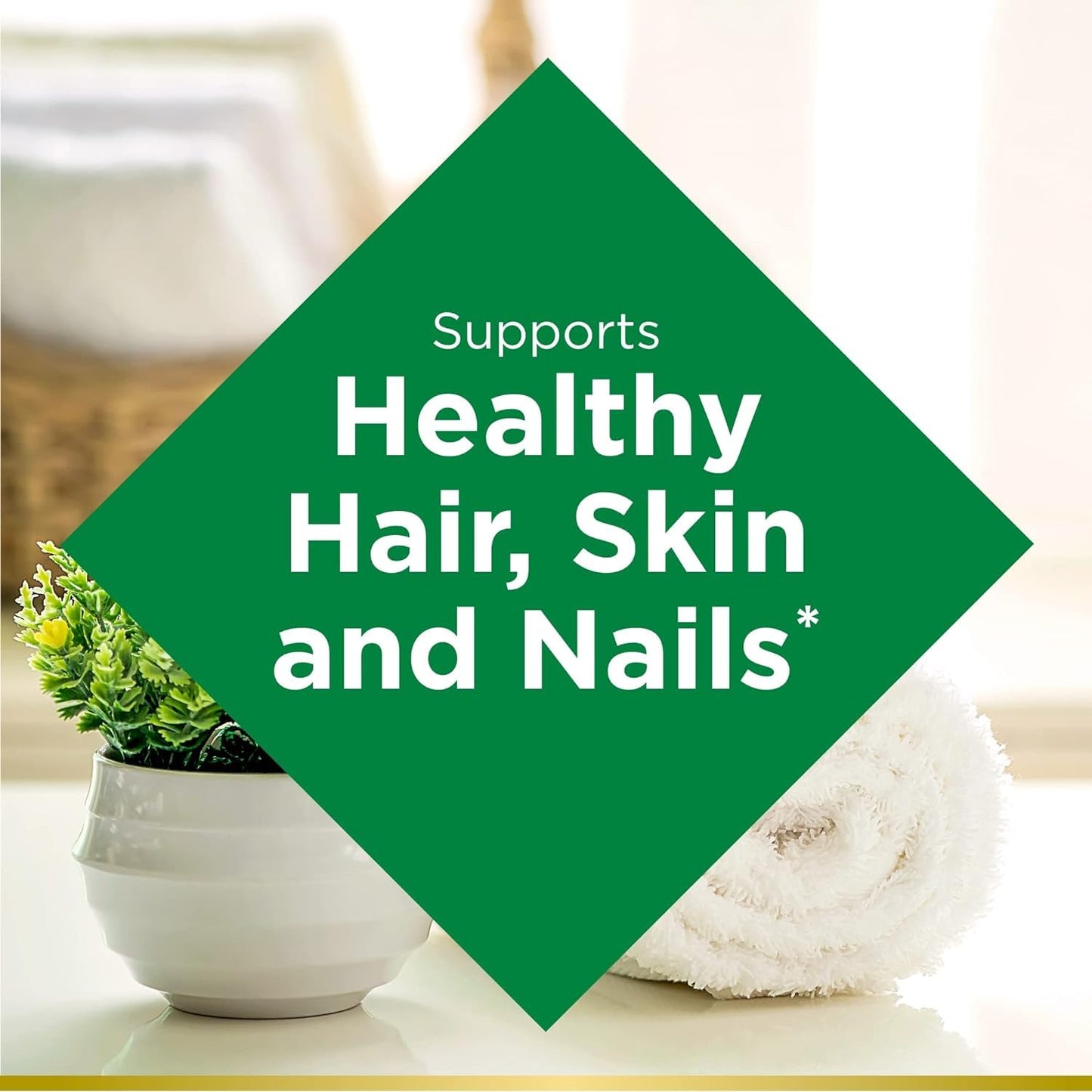 Nature's Bounty Biotin 10000 mcg, Supports Healthy Hair - Skin and Nails - Rapid Release Softgels - 120 Ct