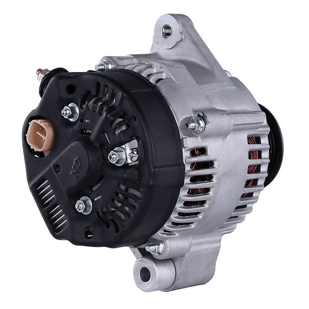 YUANKEECE 12 Volt Alternator compatible with Forklift 1Kd Diesel Engine 1042109970 110 Amperage 8G Standard Pulley