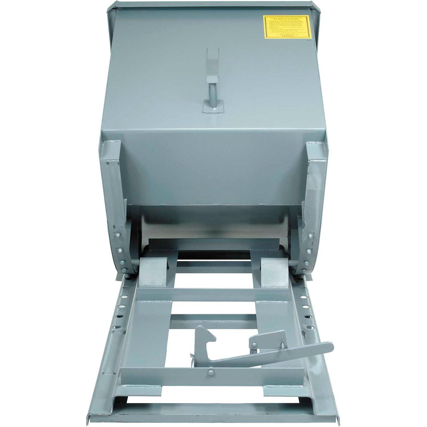 1/2 Cu Yard Heavy-Duty Self-Dumping Hoppers - 52-1/2"Wx37-3/4"Dx32-1/2"H - Gray