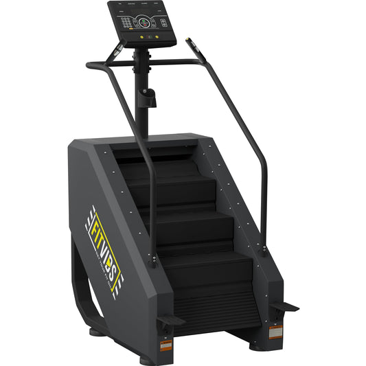 Fitvids Stair Stepper Machine, Commercial Grade Stair Climber with 15 Resistance Levels, Continuous Stair Stepping Machine for Cardio and Lower Body Workouts, LED Screen, Exercise Machine for Home Gym