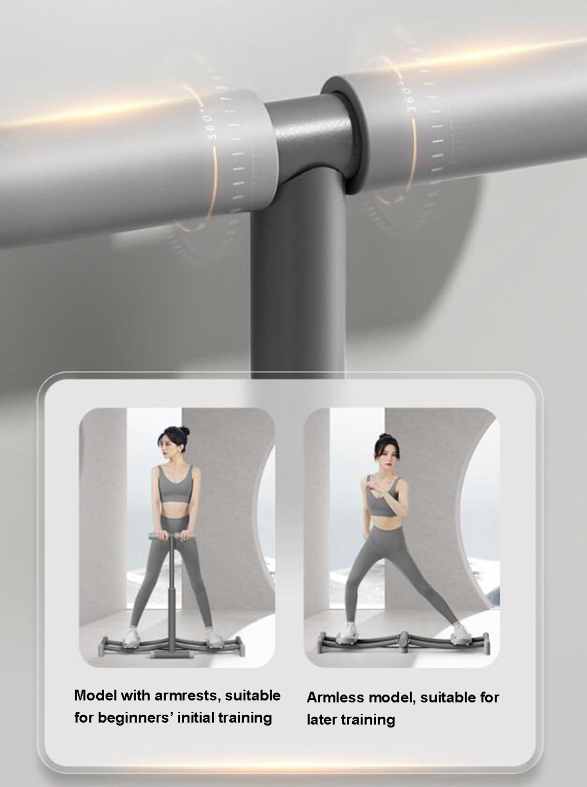 Home Fitness Essential Ski Training Machine with Timer, Leg Trainer, and Adjustable Pole
