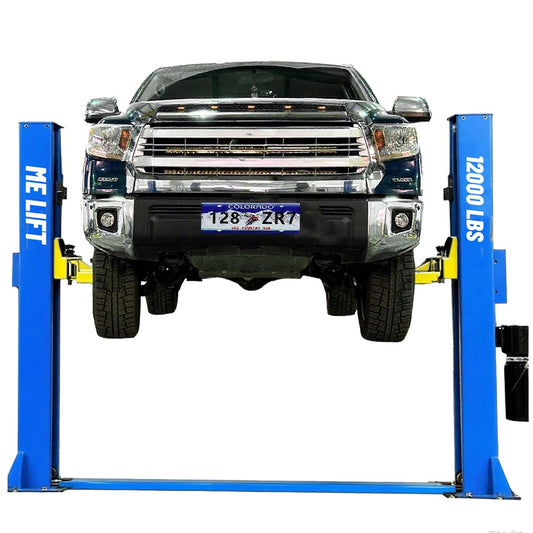 ME 12000lbs 2 Post Lift Automotive Car Lift Single Point Lock Release Two Post Car Lift for Home Garage and Shop ME-H1200