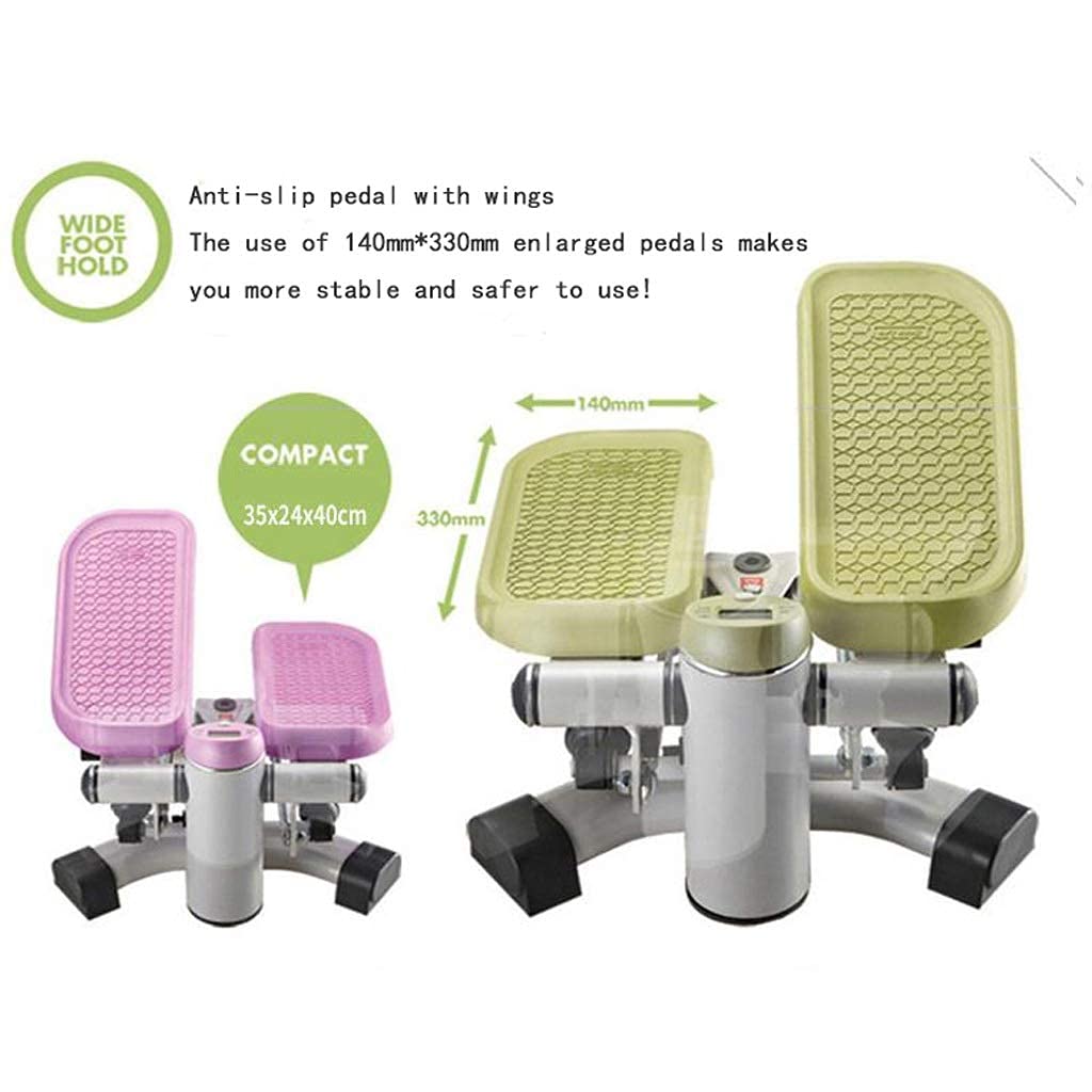 Stepper,Mini-Swing Indoor Stair Portable Home Gym for Women and Man,Cardio Fitness with Monitor, Exercise Machine for Full-Body Workout