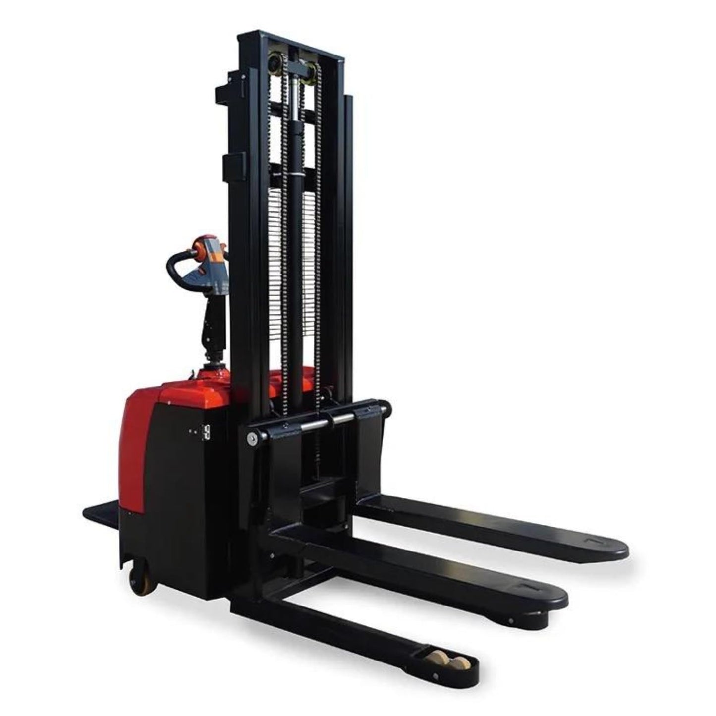 Electric Lifting Stacker Machine, Battery Powered Pallet Forklift Equipment, Walk Behind Hydraulic Lift Truck, Warehouse Stacking System, Material Handling Equipment