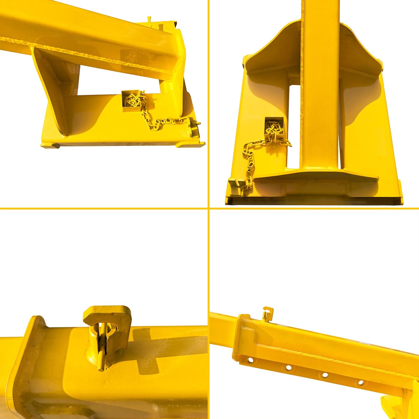 WYDDDARY Adjustable Mobile Crane Lifting Hoist Truss Jib Boom 8818.49LbS Capacity Forklift Telescopic Boom for Forklift Towing Handling(Angle Fixation)