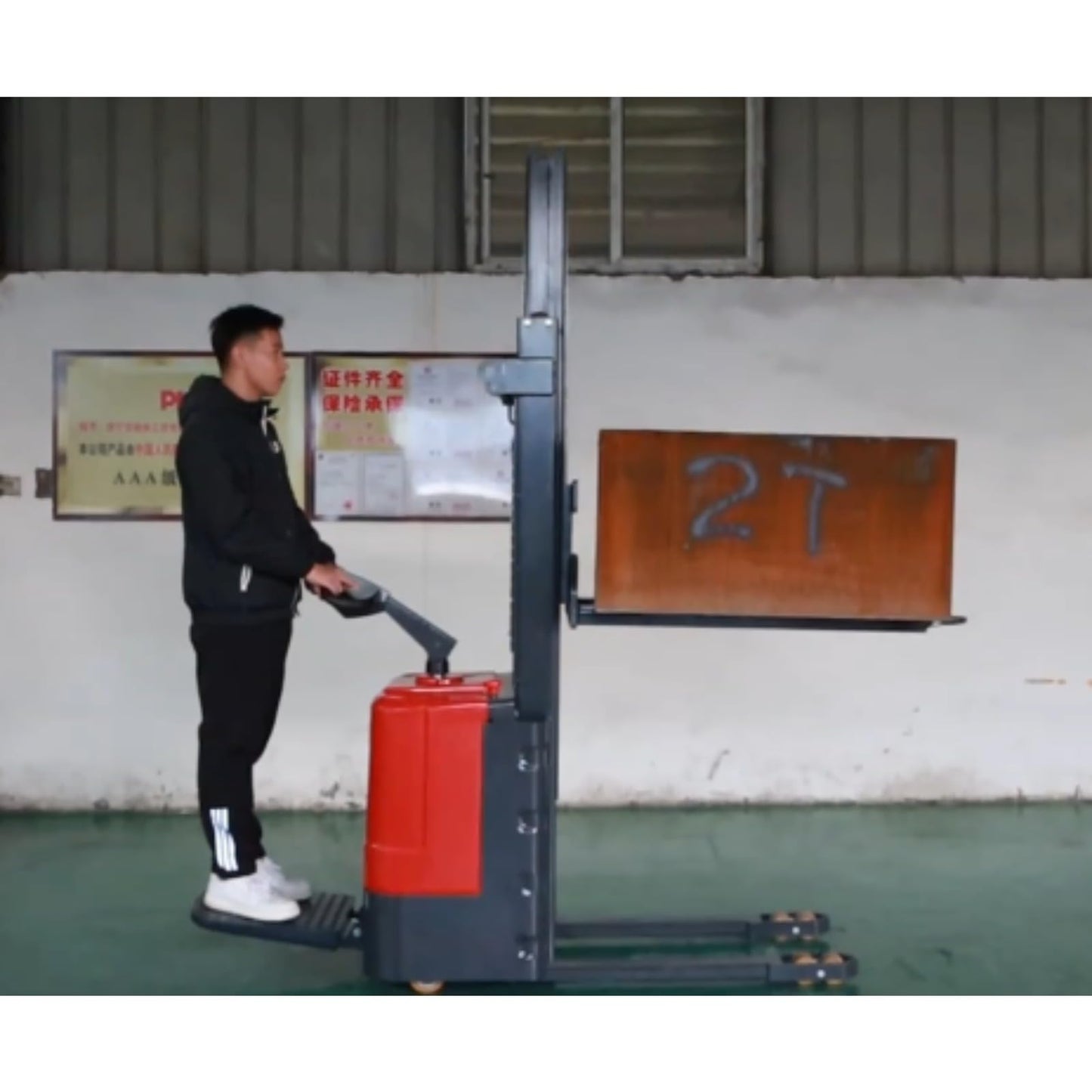 Electric Pallet Lift Truck Stacker, Battery Powered Pallet Lifting Equipment, Walk Behind Hydraulic Stacking Machine, Warehouse Forklift System, Material Handling Machine