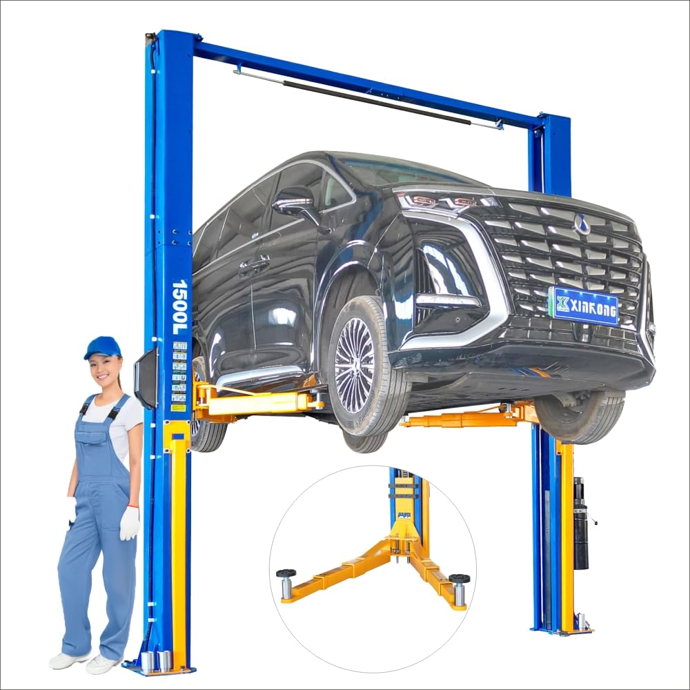 XK-1500L Auto Lift Car Lift 3+3 Enhanced Lifting Arm Capacity 15000 Lbs Overhead Truck Hoist with 36 Months Parts Replacement