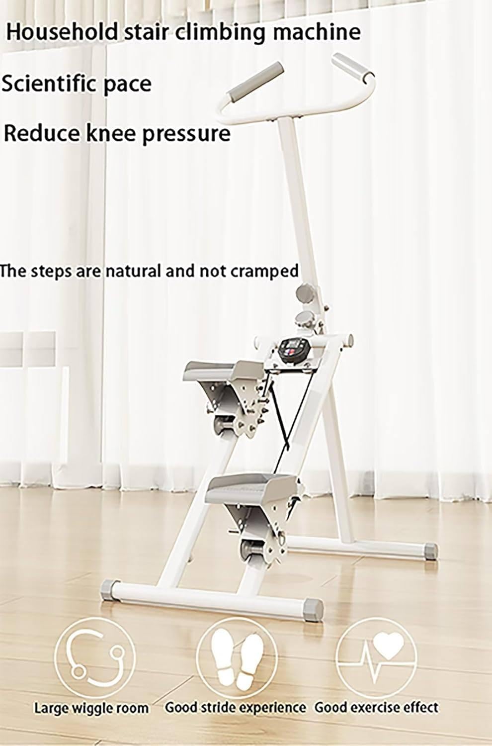 Folding Vertical Cardio Climber Machine - Full Body Workout Equipment for Home Gym, Compact Stair Stepper for Space Saving Fitness