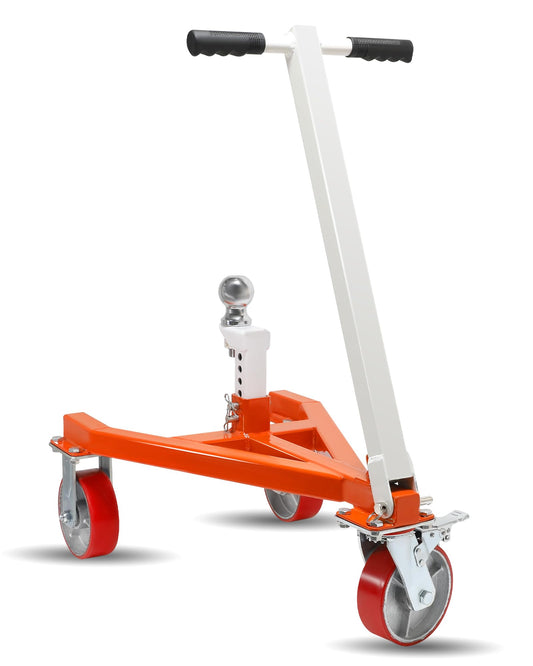 Krysolad Trailer Dolly, 3500 lb Tongue Weight Trailer Mover with 1-7/8 in Ball, Angle Adjustable, Suitable for RV Boat Motorcycle Jet Ski