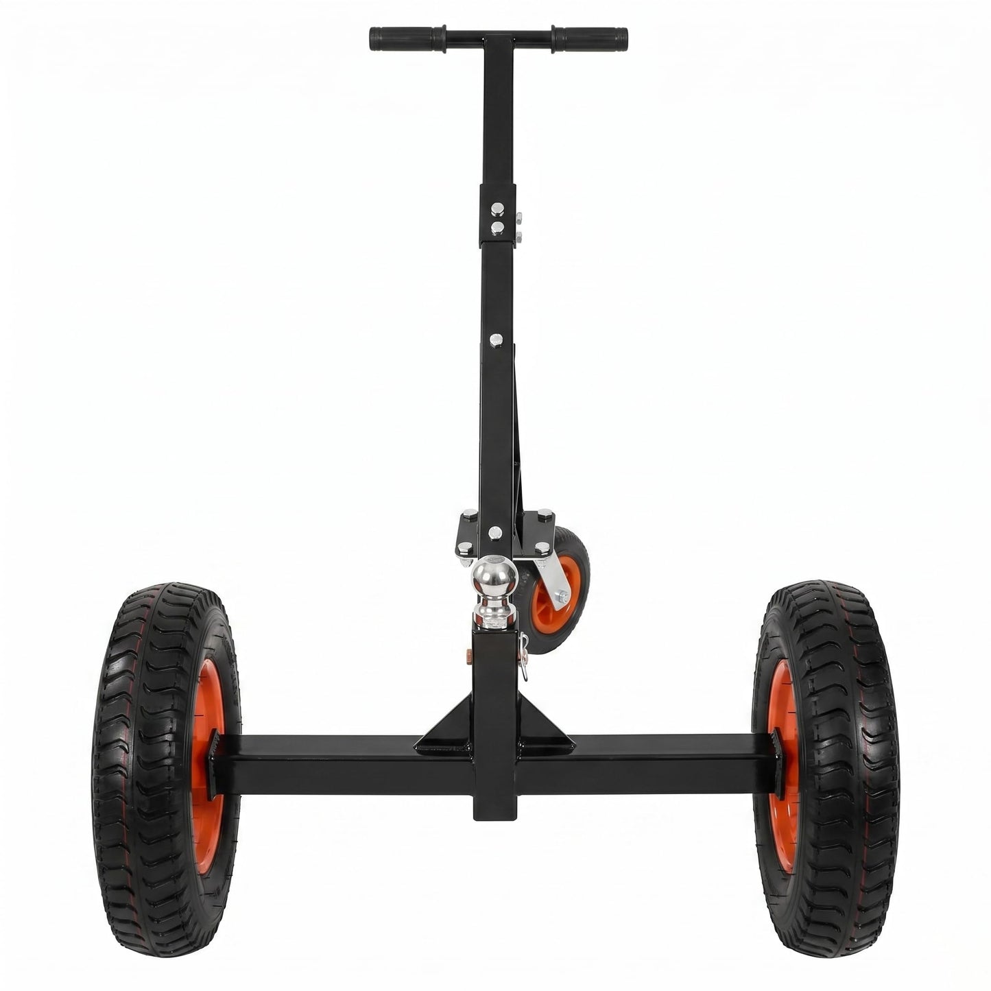 Heavy Duty Trailer Dolly, 1200 lbs Tongue Weight Capacity Trailer Mover with 2" Ball, 15.2" Pneumatic Tires & 8" Swivel Wheel, Adjustable Height Tow Dolly for Boat, RV, Utility Trailers (1200lbs)