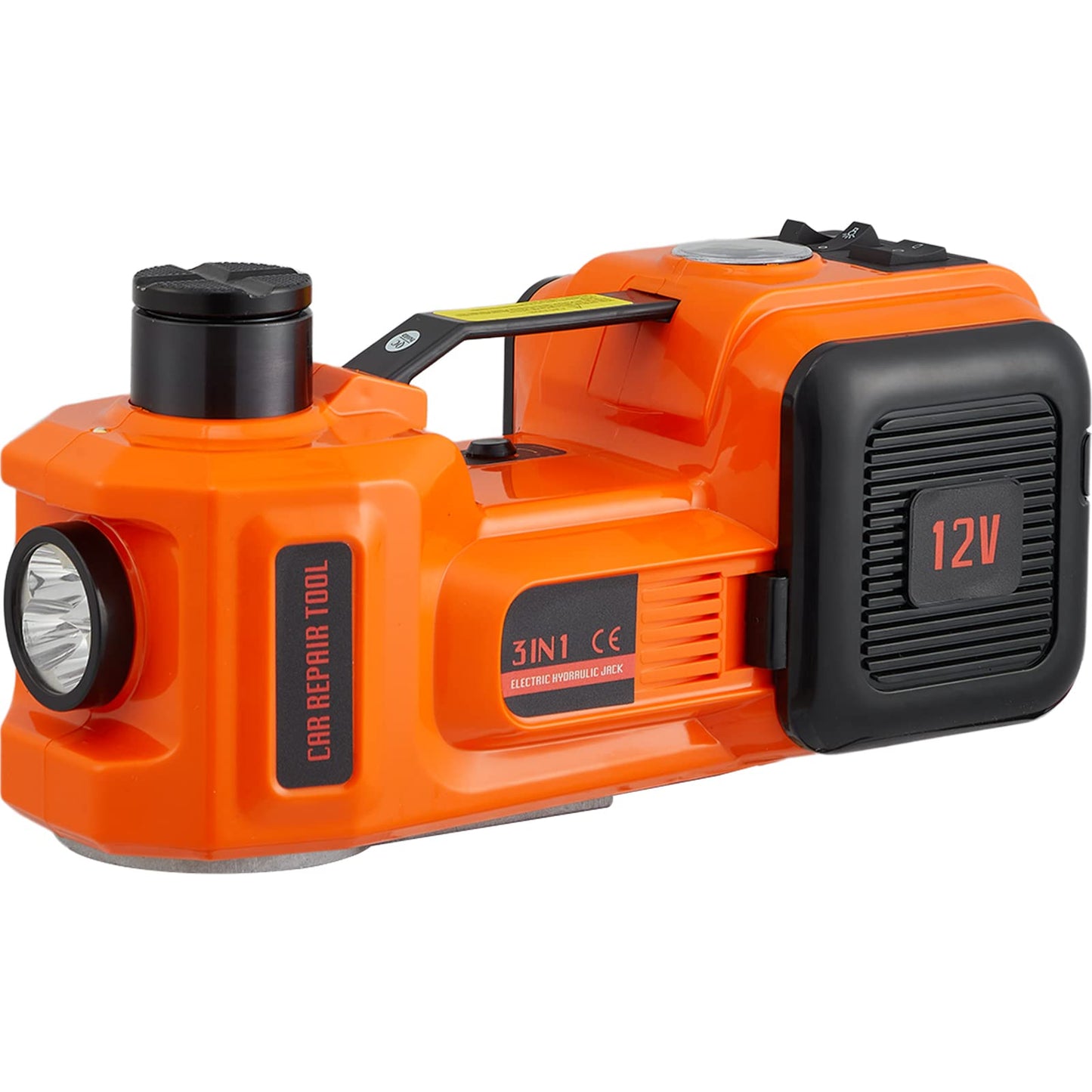 VEVOR Electric Car Jack, 5 Ton/11023 LBS Hydraulic Jack Lift with Built-in Inflatable Pump and LED Light