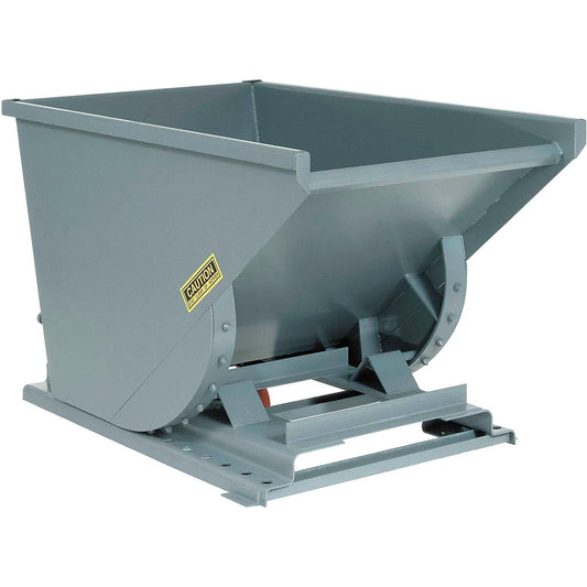 Global Industrial 2 Cu Yd Gray Medium Duty Self Dumping Forklift Hopper