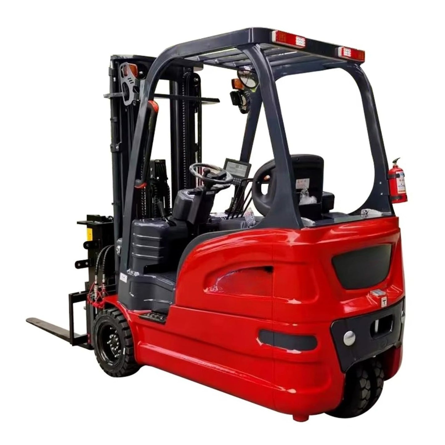 Electric Forklift Pallet Stacker – Battery Powered Material Handling Lift Truck for Warehouse & Industrial Use – 1 to 3 Ton Capacity, Compact Electric Lift for Tight Spaces