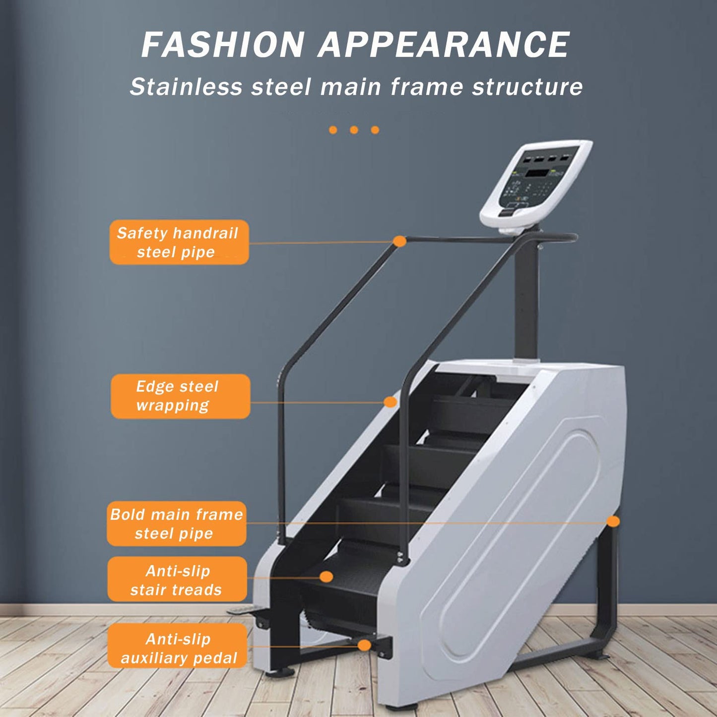 GAORUIFENG Stair Clim Training Machine Clim Machine Clim Stepper Aerobic Adjustable Speed Step Machine