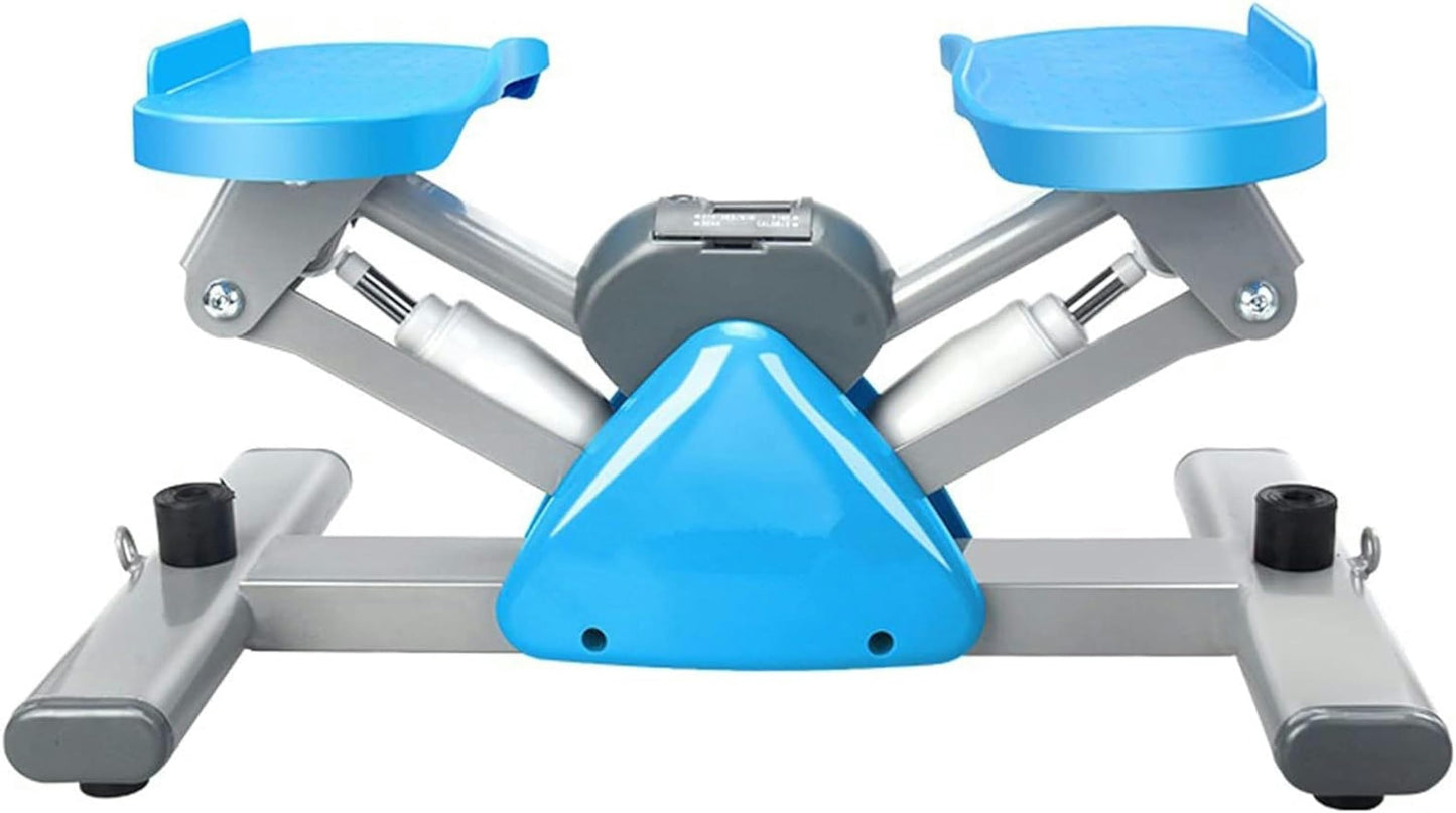 MOUNE Step Fitness Machines， Mini Stair Stepper for Exercise Fitness Aerobic Treadmills with Resistance Bands and LCD Monitor Lose Weight Quiet Pedal Machine
