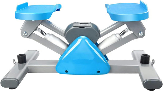 MOUNE Step Fitness Machines， Mini Stair Stepper for Exercise Fitness Aerobic Treadmills with Resistance Bands and LCD Monitor Lose Weight Quiet Pedal Machine