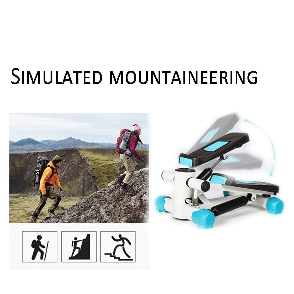 Portable Climber Stair Stepper & Waist Fitness Twister Step Machine with LCD Monitor,Suitable for Body Workout Weight Loss and Fat Loss