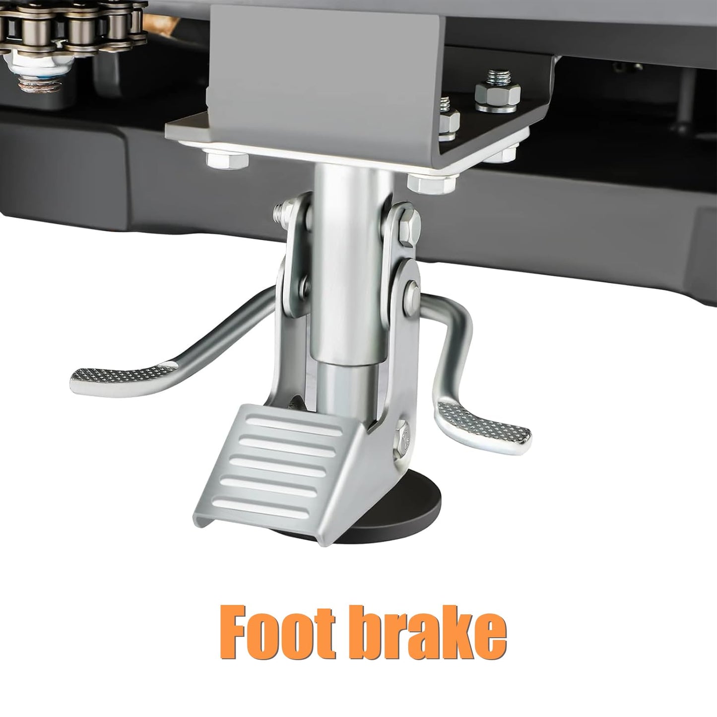 APOLLO Semi-Electric Pallet Stacker, 3300 lbs Capacity, 118" Lifting Height Material Lift, Forklift with Straddle Legs and Forks