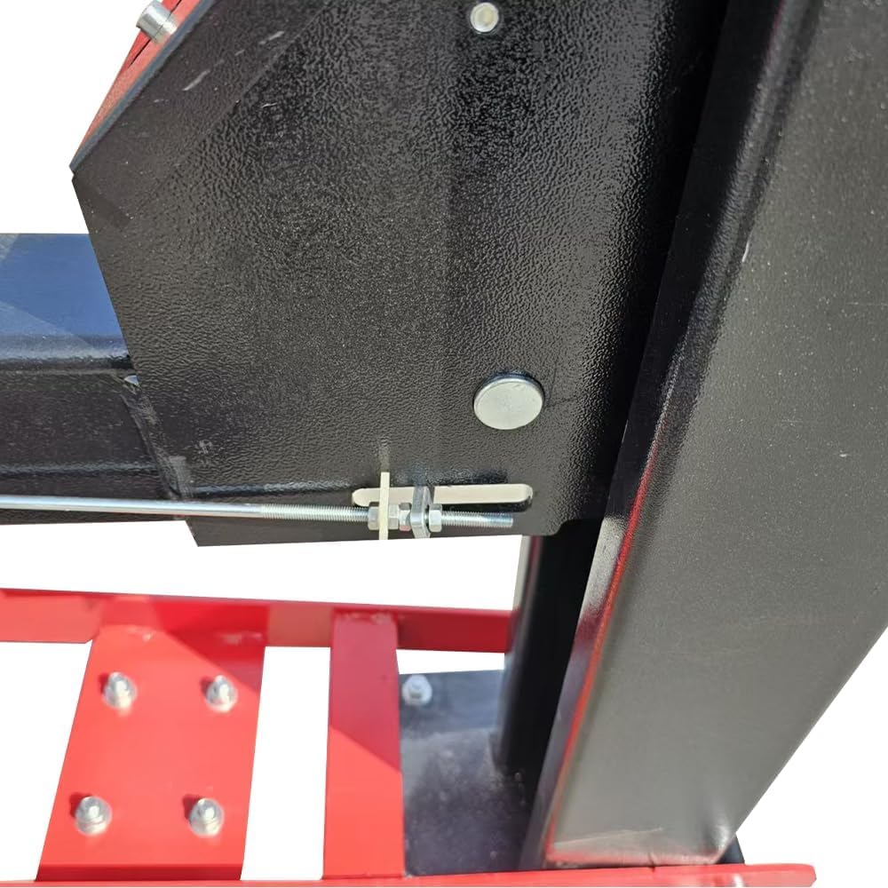 KT-4H950 110V 3.0HP Four Post Lift, Car Truck Parking Lift 9500Lbs Capacity, with Casters, Jack Tray, Ramp, Drip Tray, Max Lifting Height 84.5 Inch Extra Wide 113 Inch