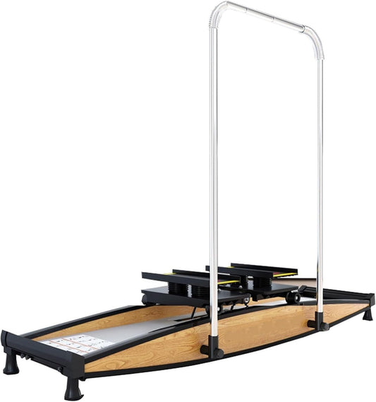 Ski Simulator，Ski Machine， Aerobic Ski Machine Exercise Equipment with Armrest Body Balance Workout