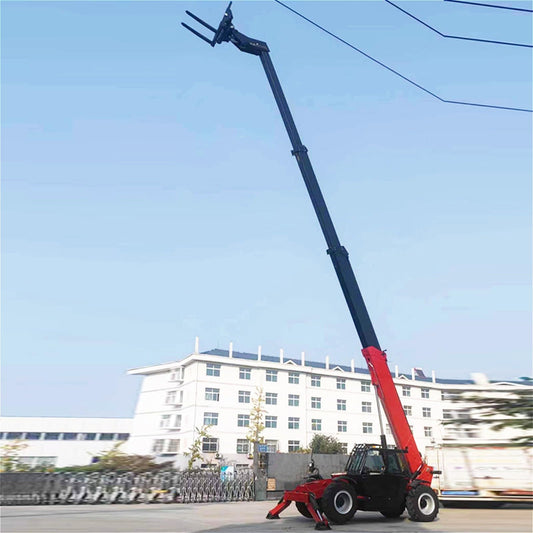 Compact Telescopic Handler – Mini Telehandler with Hydraulic Extendable Boom for Agriculture, Greenhouse, Warehouse, Landscaping & Narrow Construction Worksites