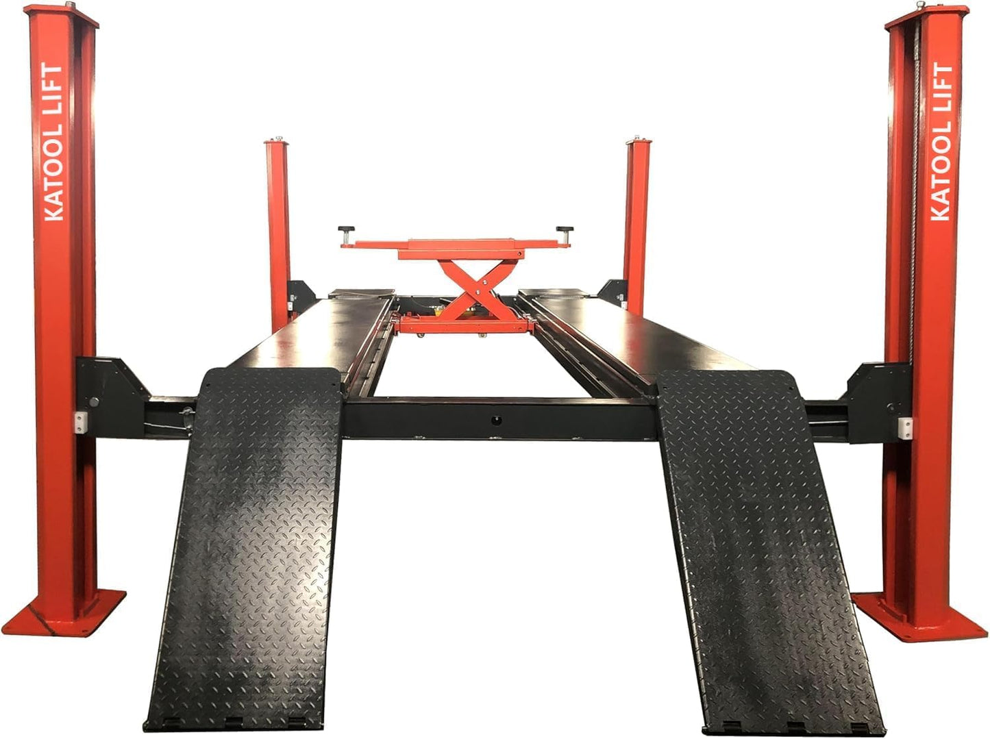 KATOOL 4.0HP 15000lbs Heavy Duty 4 Post Lift with 7000lbs Lifting Capacity Rolling Jack, 92.52” Lifting Height, 4 Post Parking Car Lift, Garage Storage Service, Shop Repair, 4H150, 220V