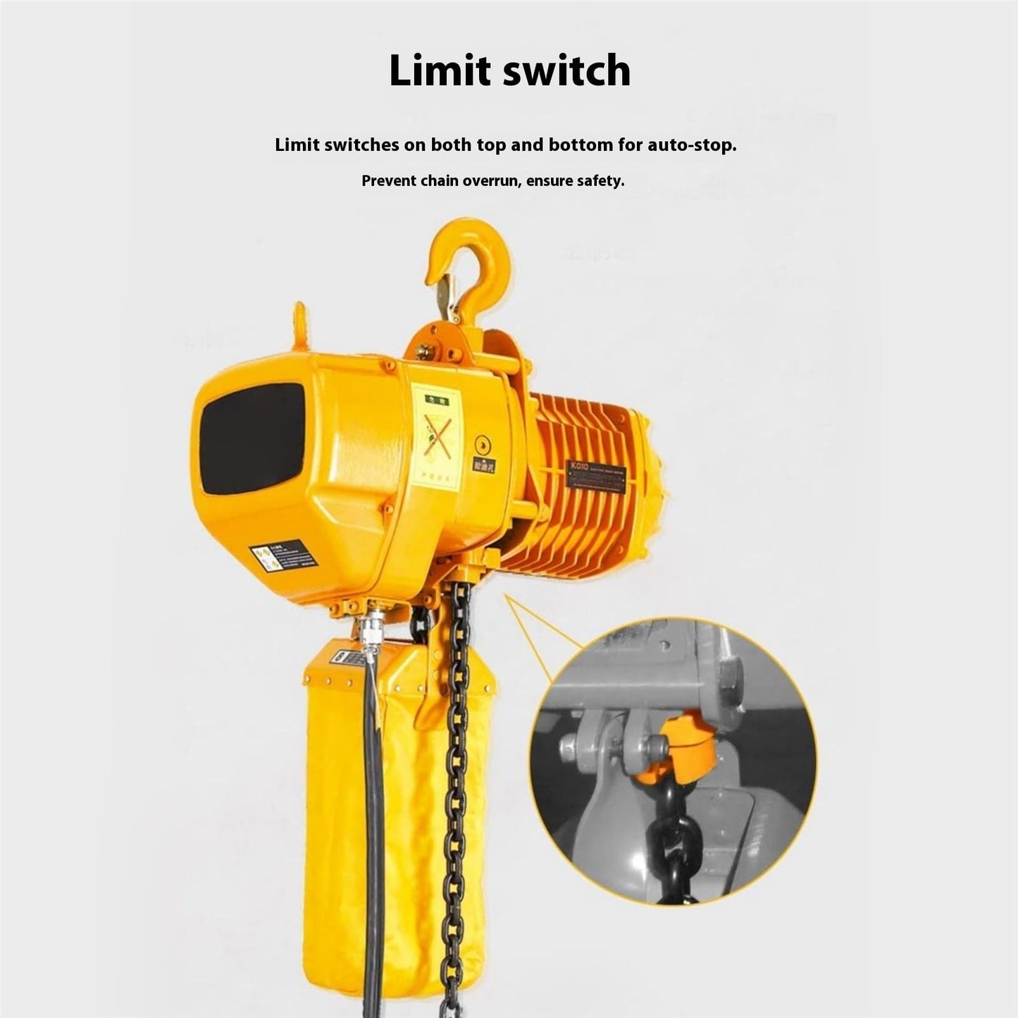 PPOIUYK Lifting Hoist 0.5-ton Electric Hoist Chain-Type Gantry Crane(118inch)