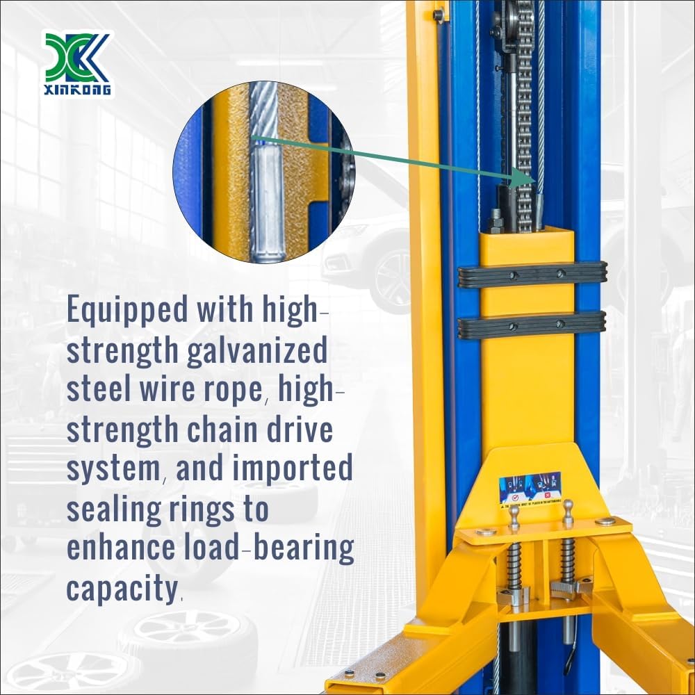 XK-L1150 Auto Lift Car Lift Capacity 11500 Lbs Overhead Truck Hoist 220V with 36 Months Parts Replacement
