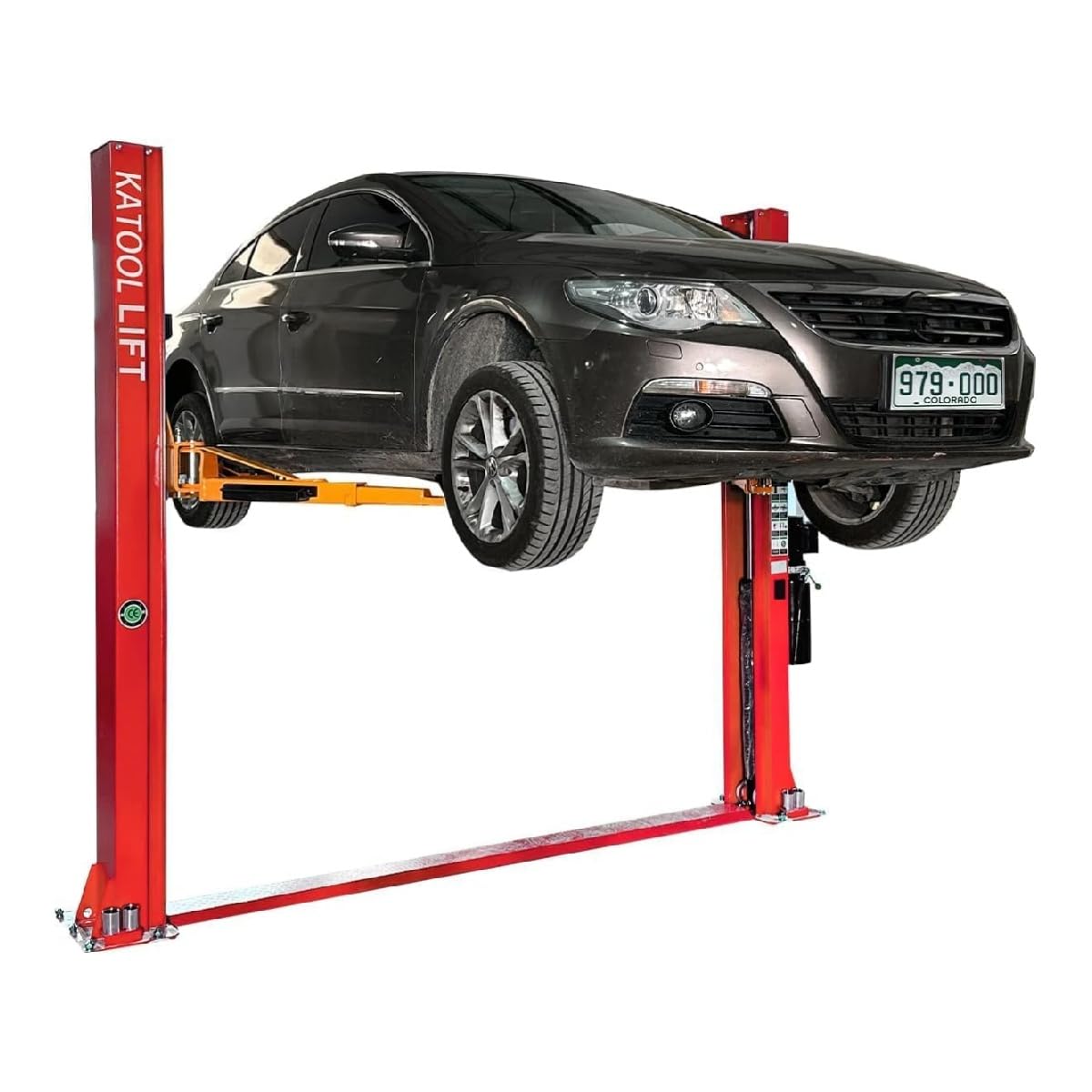 KATRAX KT-H100 2 Post Car Lift 10000 lbs Capacity Double S Design Column & Reinforced Carriage for Auto Repair Shop