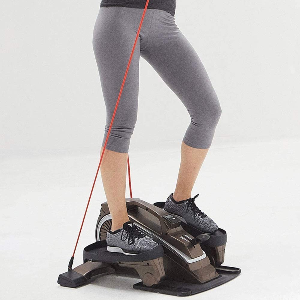 Exercise Step Machine Portable Mute Stepper Pedal, Fitness Stair Stepper with Monitor, Exercise Machine with Resistance