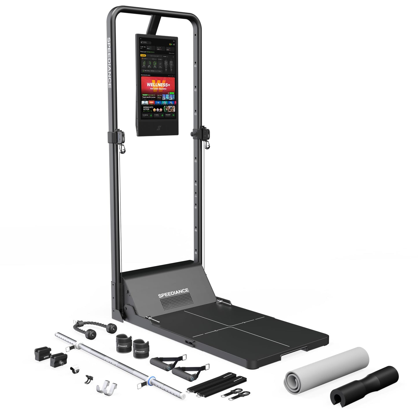 Speediance Gym Monster 2S & Skiing Handles 2 & Weight Lifting Belt & Gym Accessories Organizer & Smart Body Fat Scale Bundle