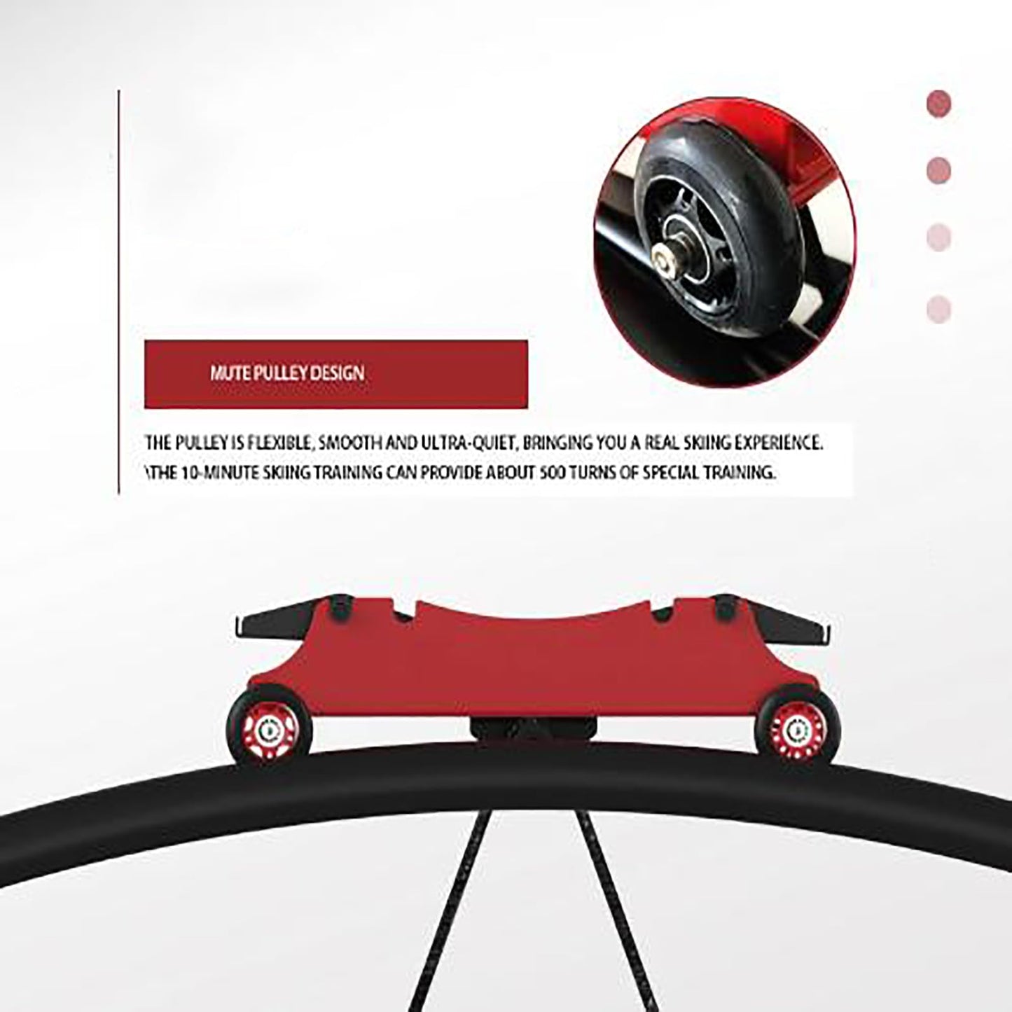 Ski Exercise Equipment, Ski Fitness Machine with Anti-Slip Handle, Accurate Simulation Skiing and Support Multiple Training Modes, Strong Load Capacity and Reduce Low Loss, for Skiing, Skating