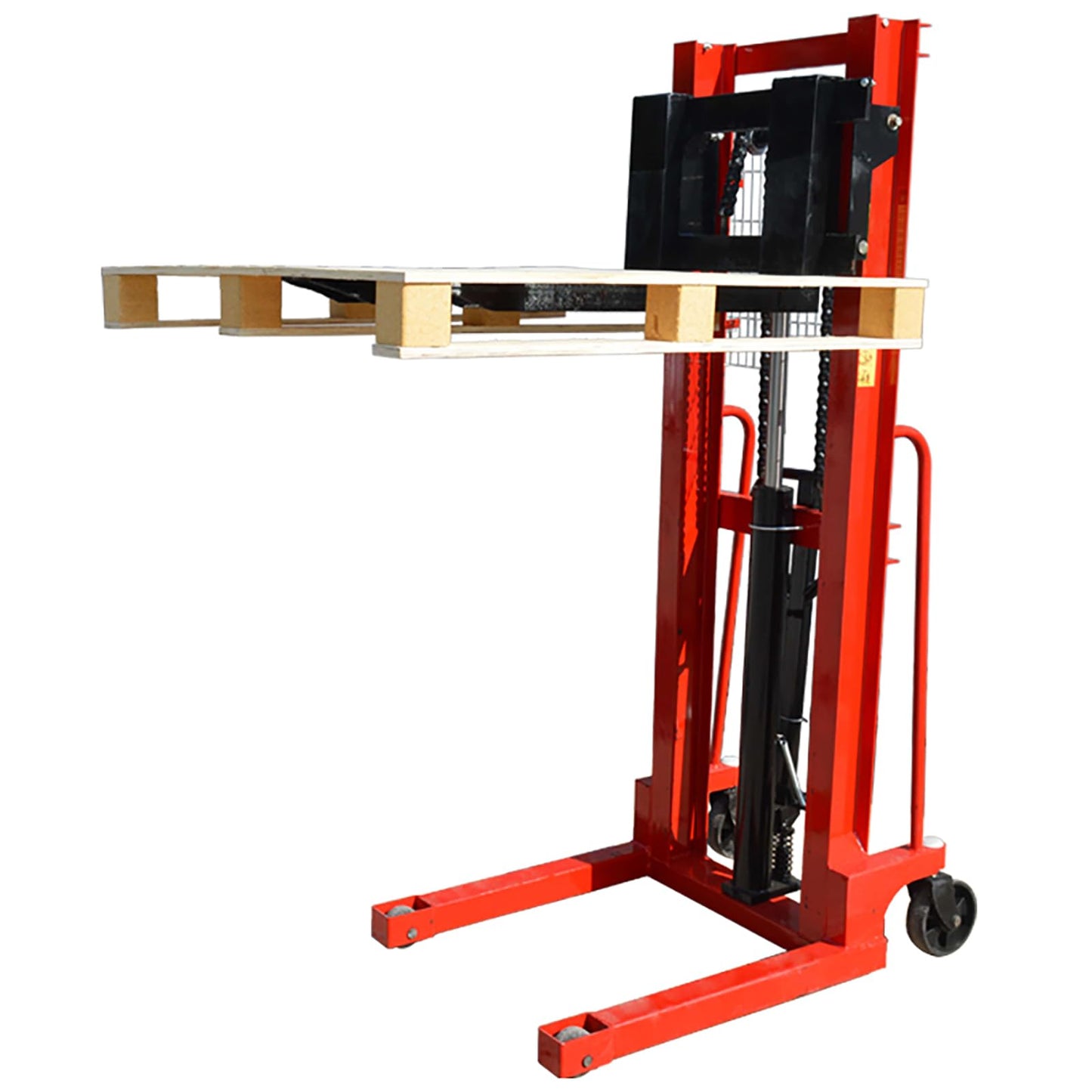 WYDDDARY 4409 lbs/2 Ton Manual Hydraulic Pump Walkie Stacker Forklift Reach Pallet Lift Forklift Truck for Single-Sided Lifting, Hoisting and Carrying