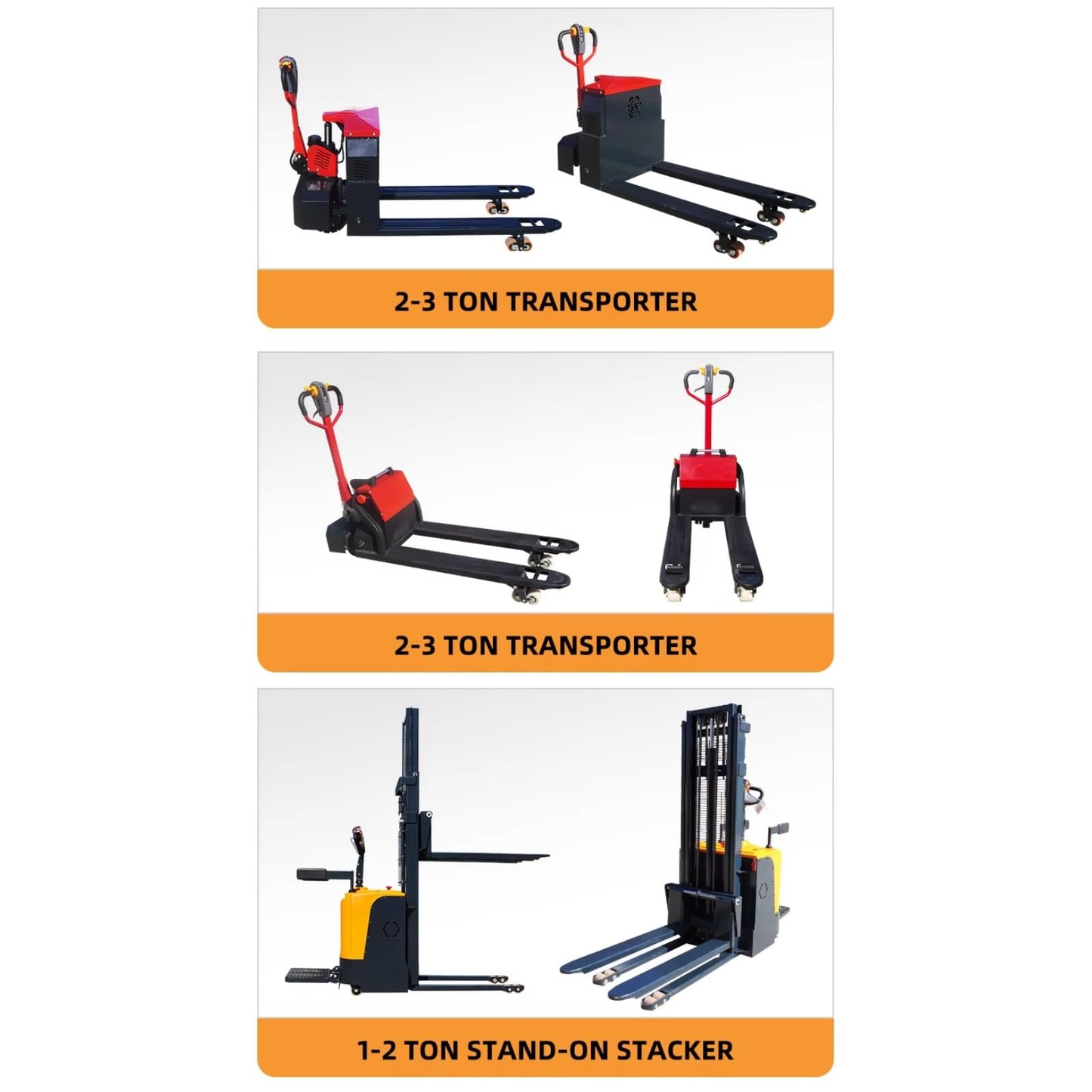 Electric Pallet Stacker 1000kg 1500kg 3000mm Lift Height Narrow Aisle Hand Push Stacker for Logistics Center Cargo Handling and Pallet Transport