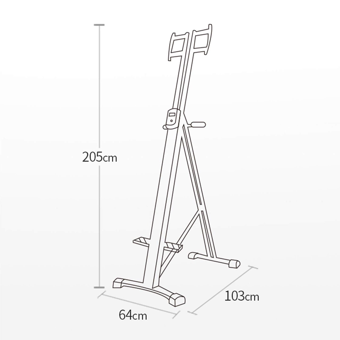 Foldable Stair Stepper Adjustable Step Machine Vertical Climber Exercise Fitness Equipment for Home Gym Cardio Climbing