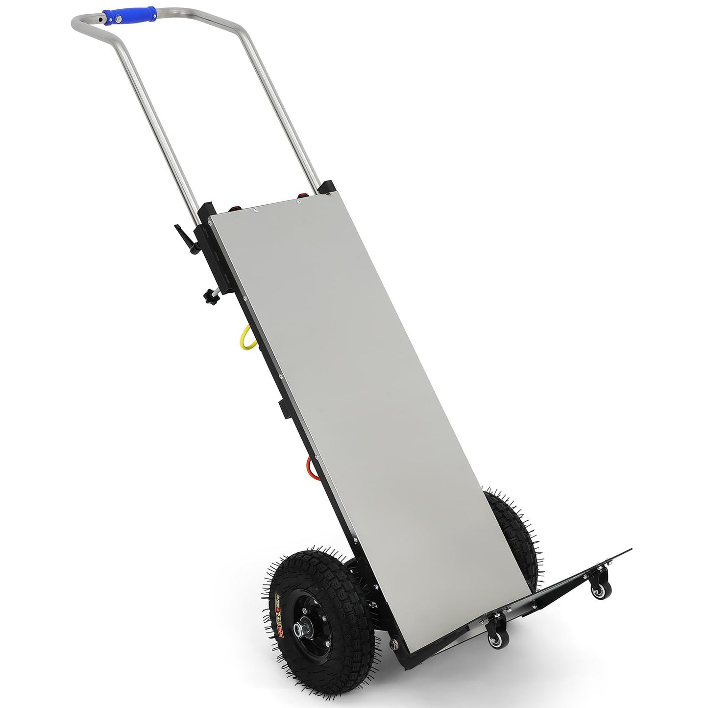 Hemobllo Electric Stair Climbing Cart: Heavy Duty Cart 881lbs Capacity 1200w Motorized Folding Stair Climber Hand Truck with Adjustable Height for Moving Fridge Furniture Appliances