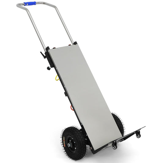 Hemobllo Electric Stair Climbing Cart: Heavy Duty Cart 881lbs Capacity 1200w Motorized Folding Stair Climber Hand Truck with Adjustable Height for Moving Fridge Furniture Appliances