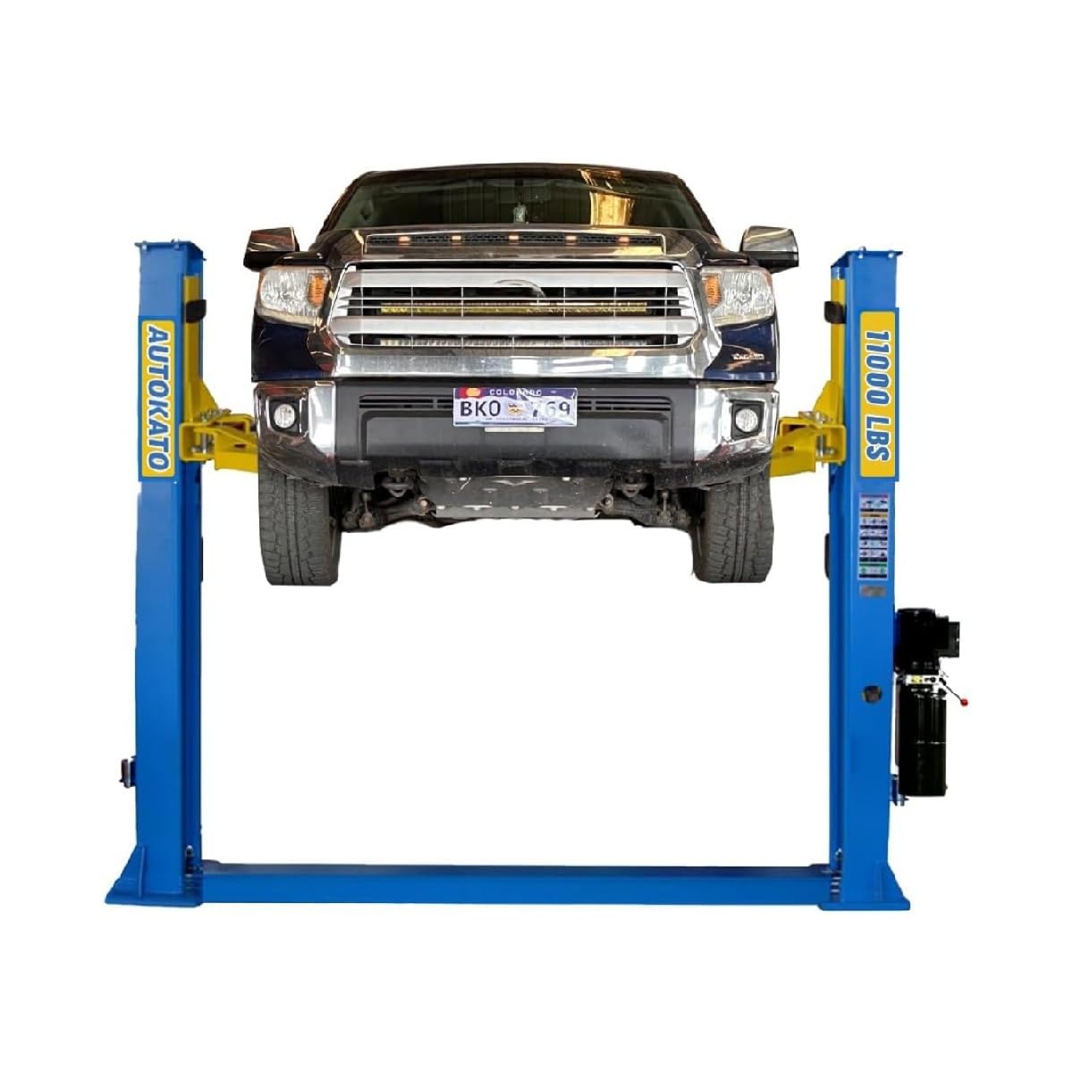 AK-H115Z Two Post Car Lift, 4.0HP 11,000 lbs Capacity, Hydraulic Vehicle Lift with Dual Point Lock Release, CE Certified 2 Post Lift