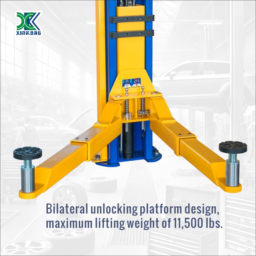 XK-1150 Two Post Auto Lift Car Lift 220V Capacity 11500 Lbs Truck Hoist with 36 Months Parts Replacement